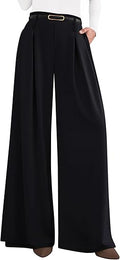PRETTYGARDEN Womens Wide Leg Dress Pants Flowy Trousers