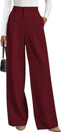 PRETTYGARDEN Women's Flowy Wide Leg Dress Pants