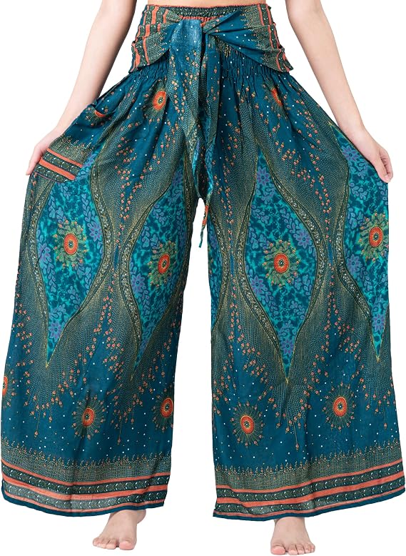 B BANGKOK PANTS Women's Boho Palazzo Pants