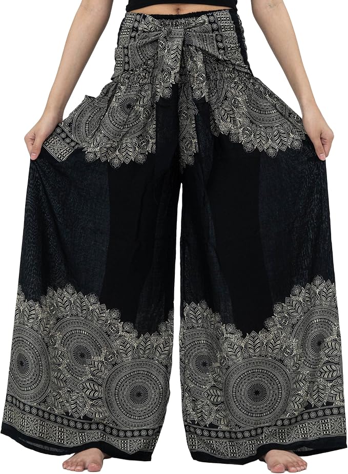 B BANGKOK PANTS Women's Boho Palazzo Pants